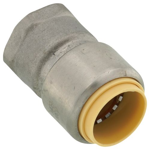 Main product image of 3/4" CTS x 3/4" FNPT 304 Stainless Steel Push-Fit Adapter (Lead Free)