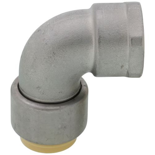 Main product image of 3/4" CTS x 3/4" FNPT 304 Stainless Steel Push-Fit 90-Degree Elbow (Lead Free)