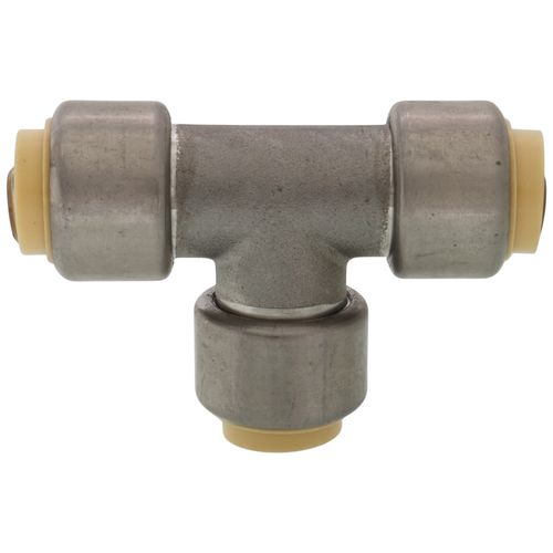 Main product image of 1/2" CTS 304 Stainless Steel Push-Fit Tee (Lead Free)