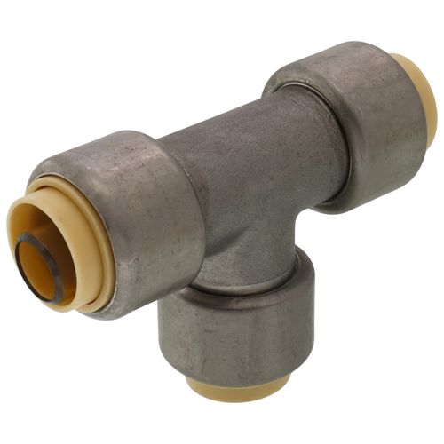 Main product image of 1/2" CTS 304 Stainless Steel Push-Fit Tee (Lead Free)