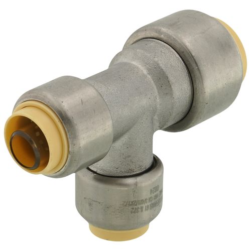 Main product image of 3/4" x 1/2" x 1/2" CTS 304 Stainless Steel Push-Fit Reducer Tee (Lead Free)