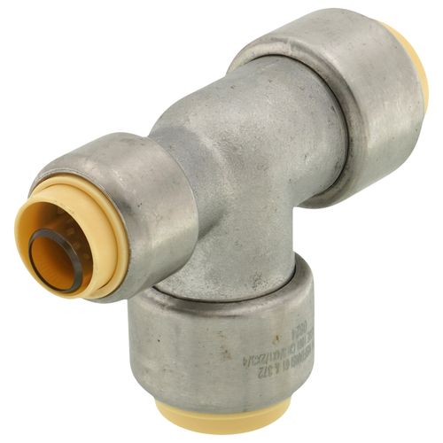 Main product image of 3/4" x 1/2" x 3/4" CTS 304 Stainless Steel Push-Fit Reducer Tee (Lead Free)
