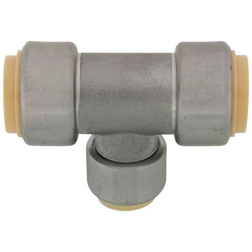 Main product image of 1" x 1" x 3/4" CTS 304 Stainless Steel Push-Fit Reducer Tee (Lead Free)