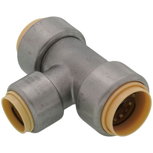 Main product image of 1" x 1" x 3/4" CTS 304 Stainless Steel Push-Fit Reducer Tee (Lead Free)