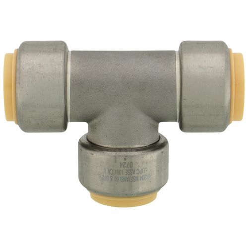 Main product image of 1" CTS 304 Stainless Steel Push-Fit Tee (Lead Free)