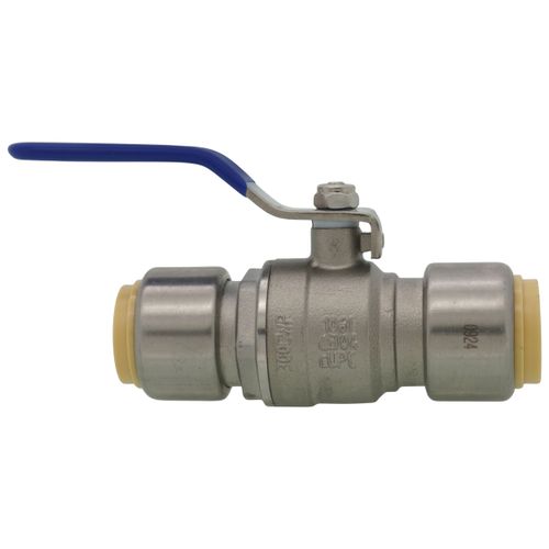 Main product image of 3/4" Stainless Steel Full Port Push Fit Ball Valve, 300 PSI CWP  (Lead Free)
