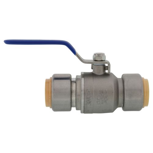Main product image of 1" 304 Stainless Steel Full Port Push Fit Ball Valve, 300 PSI CWP (Lead Free)
