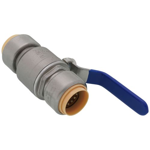 Main product image of 1" 304 Stainless Steel Full Port Push Fit Ball Valve, 300 PSI CWP (Lead Free)