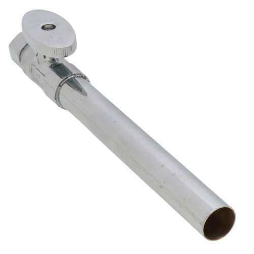 Main product image of 1/2" Sweat x 3/8" OD Compression Straight Stop, Lead Free (Chrome)