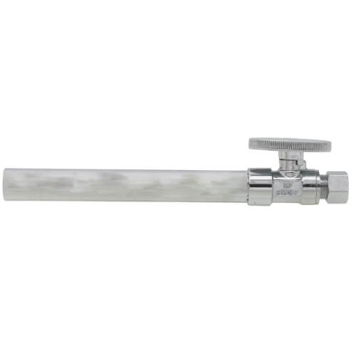 Main product image of 1/2" Sweat x 3/8" OD Compression Straight Stop, Lead Free (Chrome)
