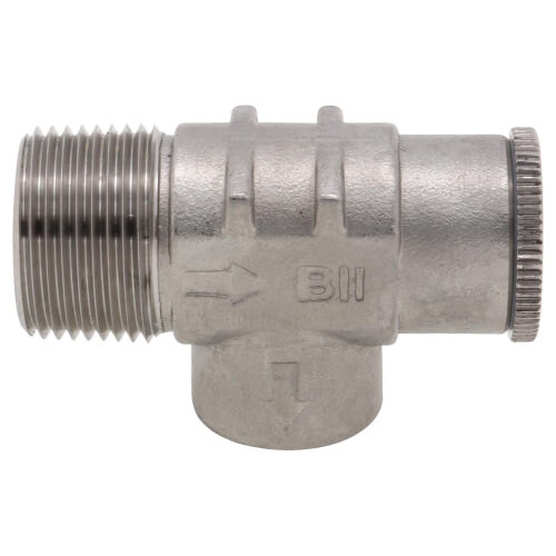 Main product image of 3/4" Stainless Steel Relief Valve, Non-Adjustable, 75 PSI