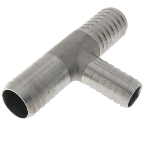 1" x 1" x 3/4" Stainless Steel Insert Tee