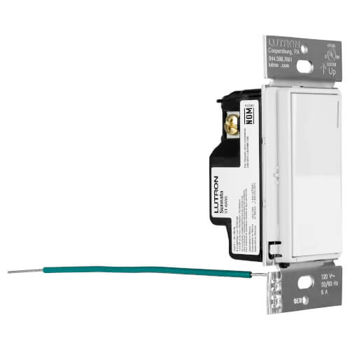 Main product image of Sunnata On/Off Switch, 6A Lighting or 3A 1/10HP Motor, Single Pole/Multi-Location, ST-6ANS-WH, White