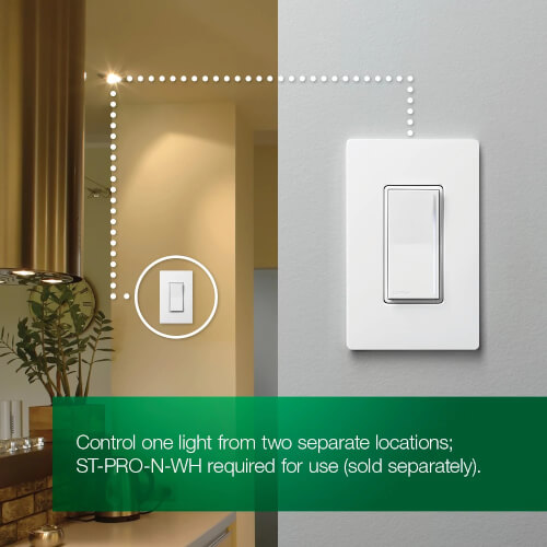 ST-RD-WH - Lutron ST-RD-WH - Sunnata Companion Dimmer Switch, Multi ...