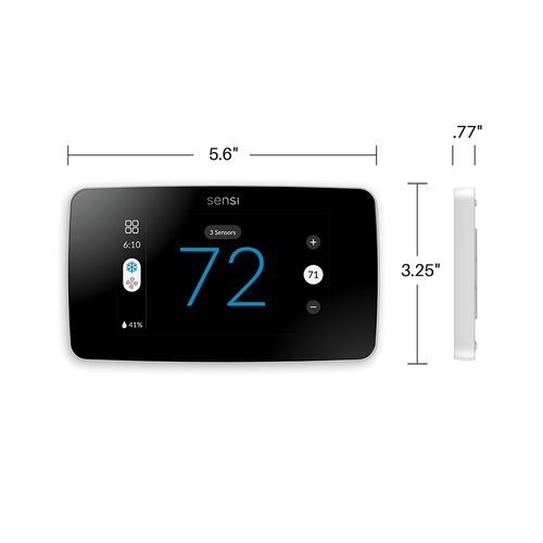 Main product image of Sensi Touch 2 Smart Wi-Fi Programmable Thermostat for Smart Home, 4H/2C (White)