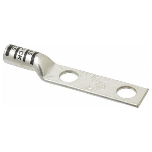 Main product image of Rectangle Ring Terminal, Non-Insulated, 2/0 AWG, Compression Connection 4.2" Long, Black, 54862BE