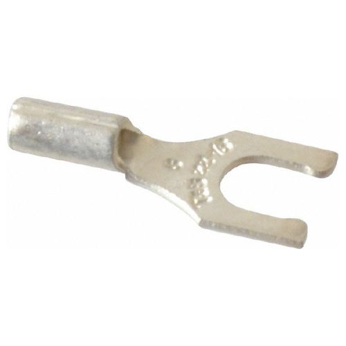 Main product image of Locking Fork Terminal, Red, Non-Insulated, #8 Stud, Crimp 600V (Pack of 100), A18-8FL