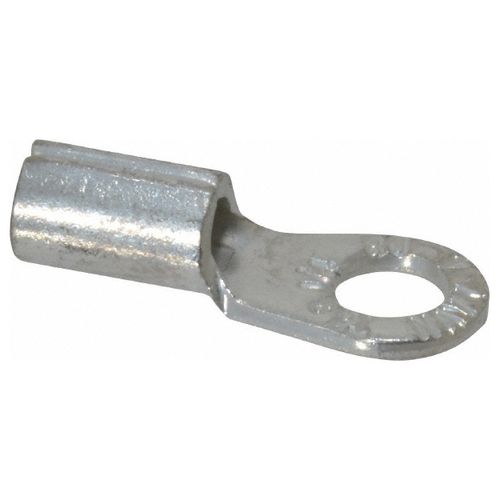 Main product image of Round Ring Terminal, Non-Insulated, 8 AWG, Crimp 1.13" Long, 0.48" Wide, Red (Pack of 25), D8-14-SK