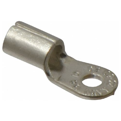 Main product image of Round Ring Terminal, Non-Insulated, 6 AWG, Crimp 1.13" Long, 0.48" Wide, Blue (Pack of 20), E6-10