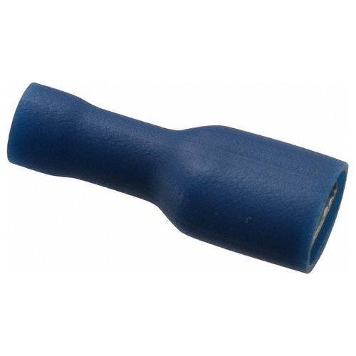 Main product image of Female Wire Disconnect, Blue, Vinyl, 16-14 AWG, 1/4" Tab (Pack of 75), TVF14-250FD-XV