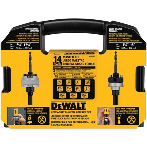 Main product image of Master Bi-Metal Hole Saw Set (14 Pieces)