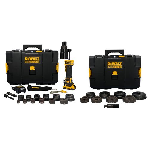 Main product image of 20V MAX Hydraulic Knockout Tool Kit w/ 1/2" - 4" Punches & Dies, Stud, and Case