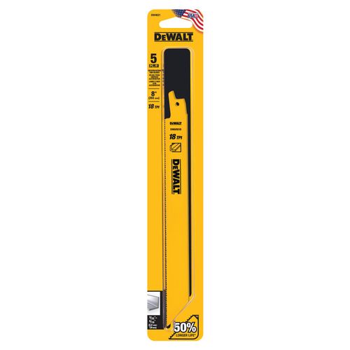 Main product image of 6" 14 TPI Straight Back Bi-Metal Reciprocating Blade (2 pack)