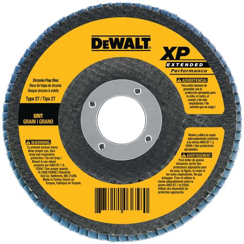 Main product image of 4-1/2" x 7/8" Flap Disc, HP, 24G (Type 29)