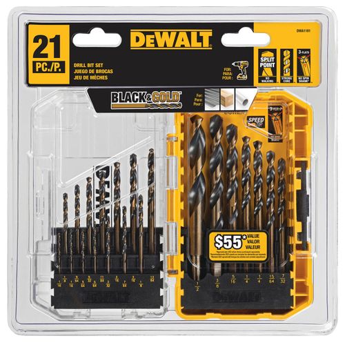 Main product image of 21 Piece Black Oxide Coated HSS Twist Drill Bit Set