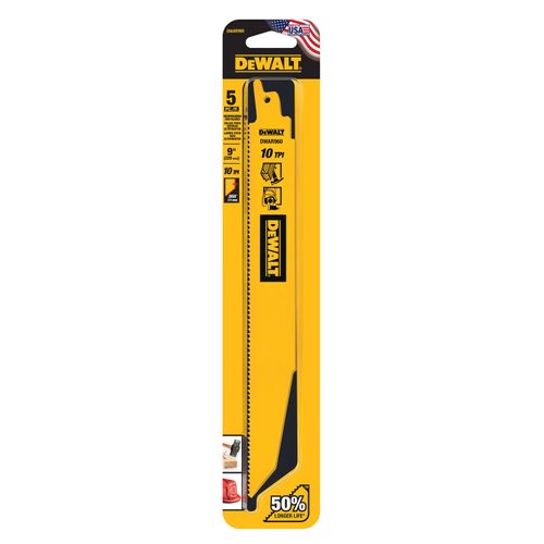 Main product image of 9" 10 TPI Demolition Bimetal Reciprocating Saw Blades