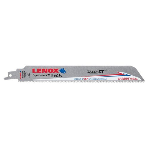 Main product image of 9" x 1" Lazer CT 10 TPI Carbide Tipped Reciprocating Saw Blade