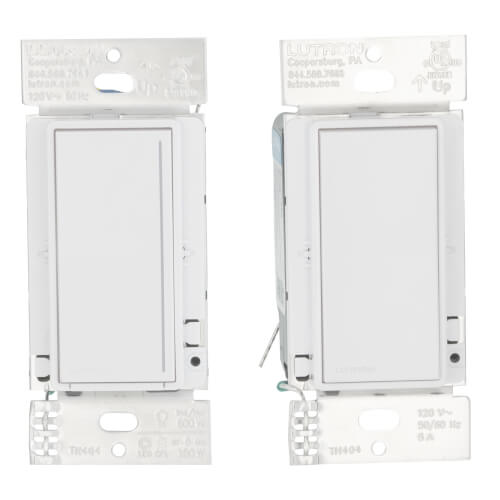 Main product image of Sunnata LED+ Dimmer Switch and Accessory Switch, 3-Way Kit, 150W LED, No Neutral Required,120V, STCL-153MRH-WH, White