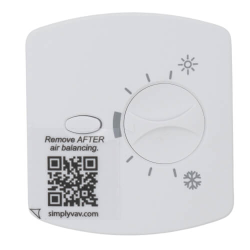 Main product image of SimplyVAV Room Temp. Sensor, Setpoint Dial, Override, Modular, White (10k Ohms)