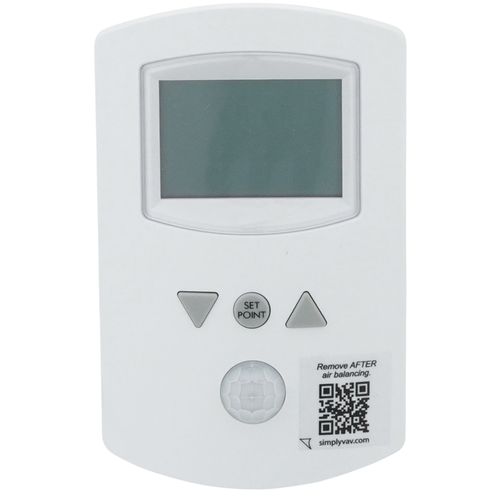 Main product image of SimplyVAV Digital Temperature Occupancy Sensor, Wall-Mounted, White