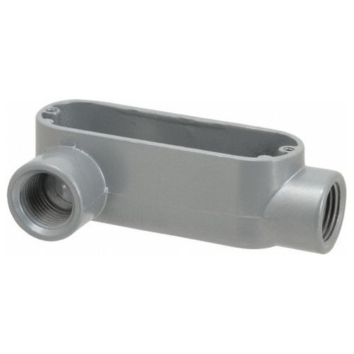 Main product image of 1/2" Threaded Die Cast Aluminum Conduit Body w/ Right Side Opening, ALR-1