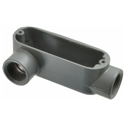 Main product image of 3/4" Threaded Die Cast Aluminum Conduit Body w/ Right Side Opening, ALR-2