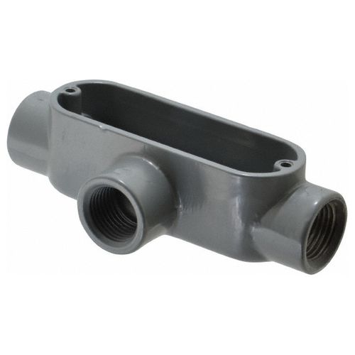 Main product image of 1/2" Threaded Die Cast Aluminum T-Style Conduit Body, AT-1