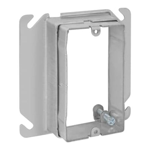 Main product image of Single-Gang Adjustable Mud Ring for 4" Square Boxes