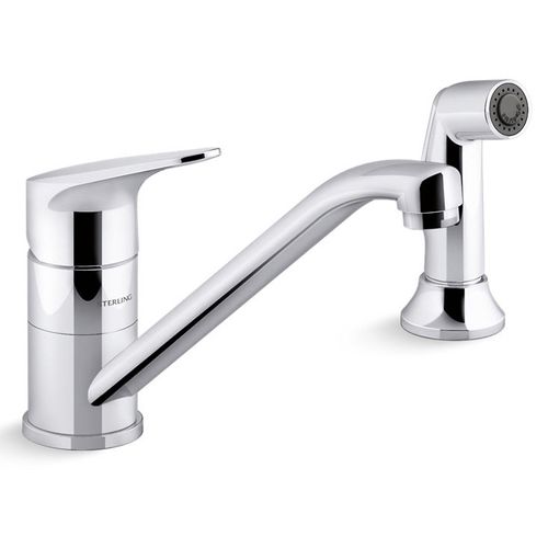 Main product image of Valton 1-Handle Swing Spout Kitchen Faucet with Spray (Polished Chrome), 24278-CP