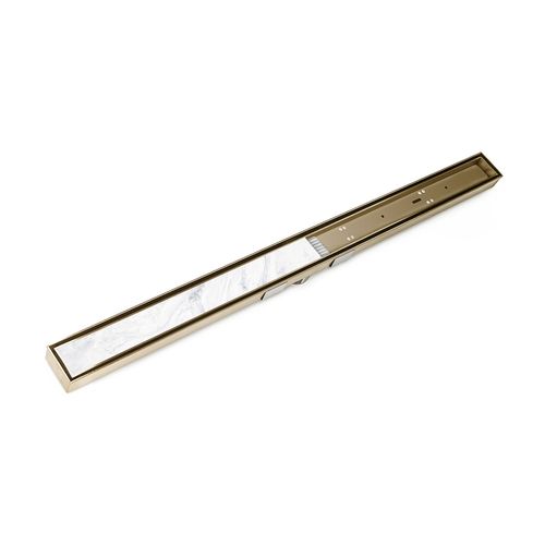 Main product image of 48" S-Stainless Steel Series Complete Kit w/ Tile Insert Frame (Satin Bronze)