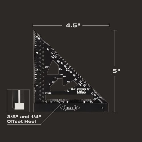 Main product image of STILETTO 4-1/2" Trim Square, STSQ4