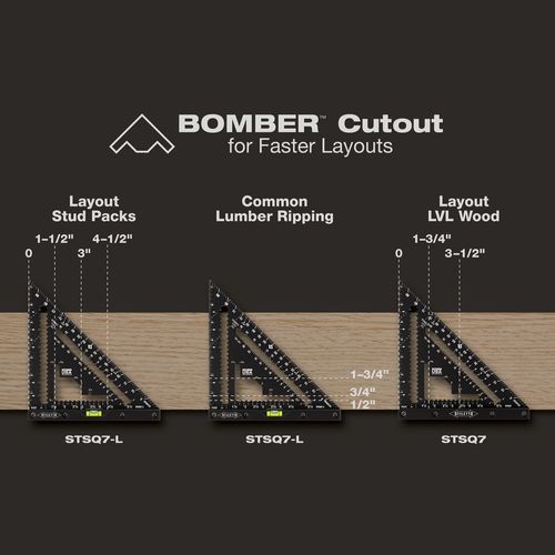Main product image of STILETTO 7" Carpenter Square with Level, STSQ7-L
