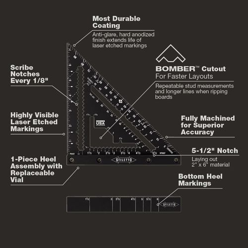 Main product image of STILETTO 7" Carpenter Square, STSQ7