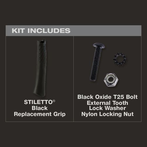 Main product image of STILETTO Black Replacement Grip, TBRG-BL