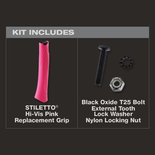 Main product image of STILETTO Hi-Vis Pink Replacement Grip, TBRG-P