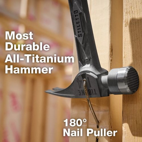 Main product image of STILETTO TIBONE 14oz Milled/Curved Titanium Framing Hammer, TIB14RMC