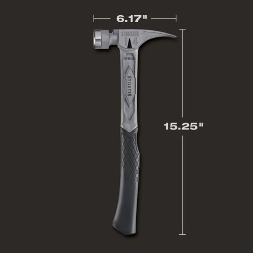 Main product image of STILETTO TIBONE 14oz Milled/Curved Titanium Framing Hammer, TIB14RMC
