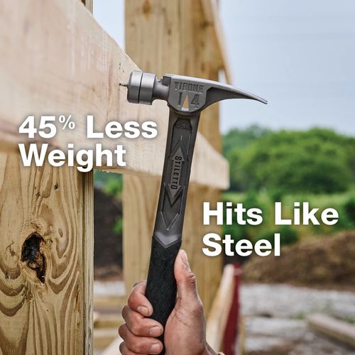 Main product image of STILETTO TIBONE 14oz Smooth/Curved Titanium Framing Hammer, TIB14RSC