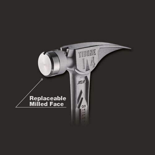 Main product image of STILETTO TIBONE 14oz Smooth/Curved Titanium Framing Hammer, TIB14RSC