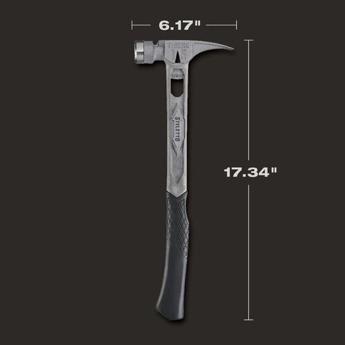 Main product image of STILETTO TIBONE 15oz Milled/Curved Titanium Framing Hammer, TIB15MC